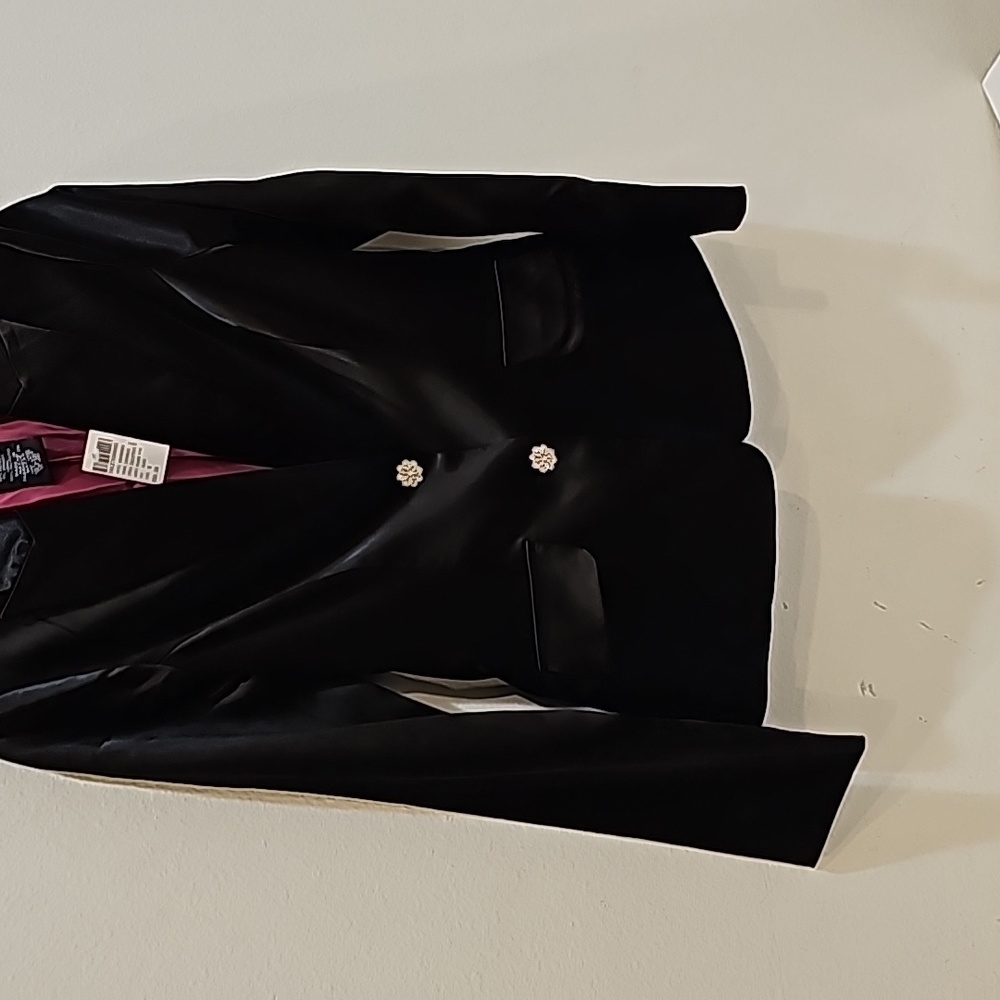 Wet Seal Satain Black Blazer Size M Dressy Party NWT - Picture 6 of 12